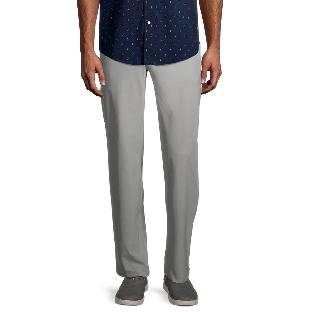 Men's Tech Chino Knit Pants 34/32 Silver